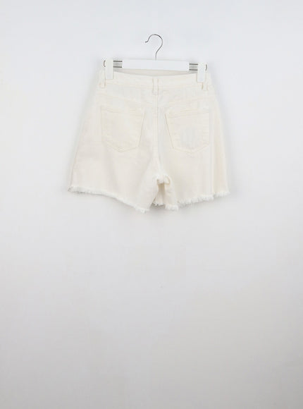 ripped-hem-cotton-shorts-ou326