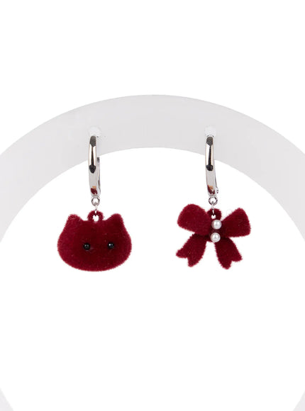 velvet-ribbon-teddy-bear-earrings-cd514