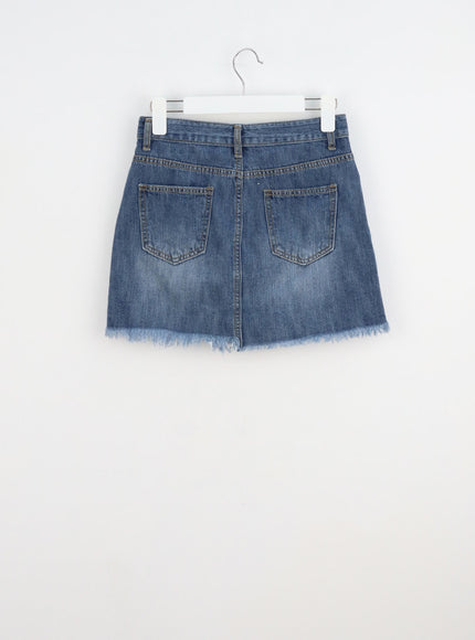 ripped-hem-denim-mini-skirt-cu301