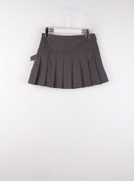 asymmetrical-belt-pleated-mini-skirt-cd308