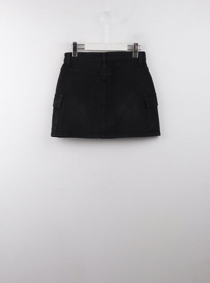 solid-cargo-mini-skirt-cj405