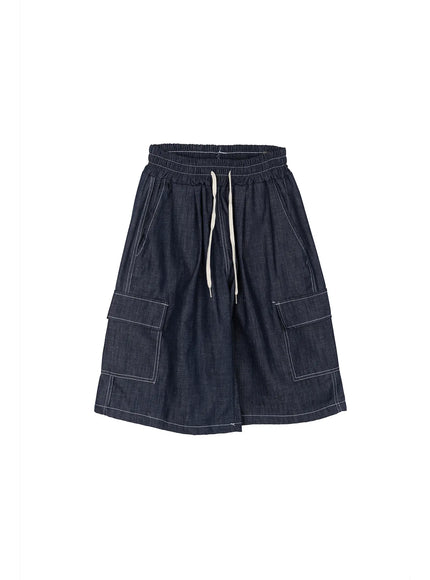 hart-cargo-bermuda-jeans-iu515 / Dark blue