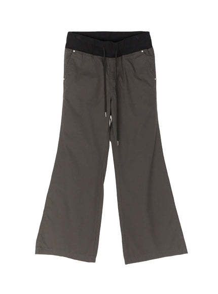high-waist-bootcut-cotton-pants-cu511 / Dark gray