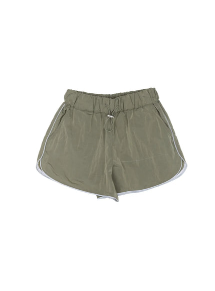 sporty-color-contrast-track-shorts-cu511 / Dark green