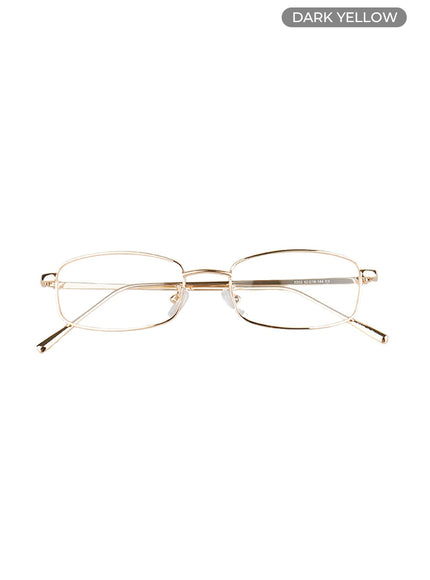 chic-square-metal-glasses-cl426 / Dark yellow