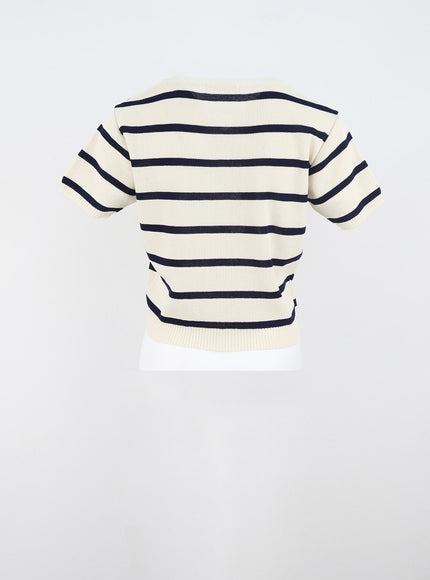 short-sleeve-stripe-sweater-ou326