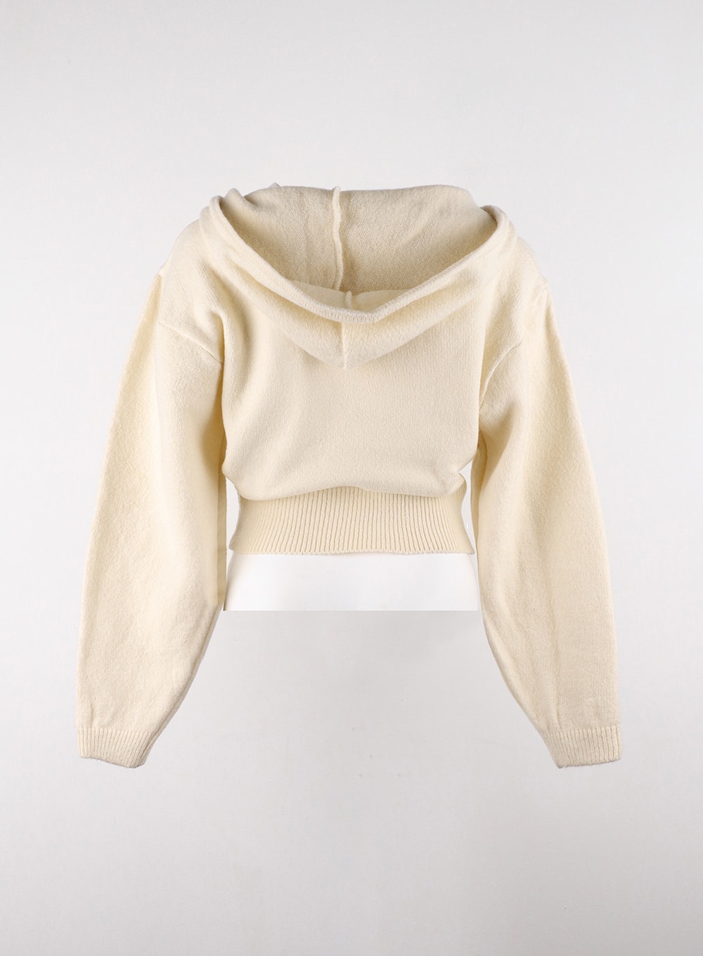 Cream discount knit hoodie