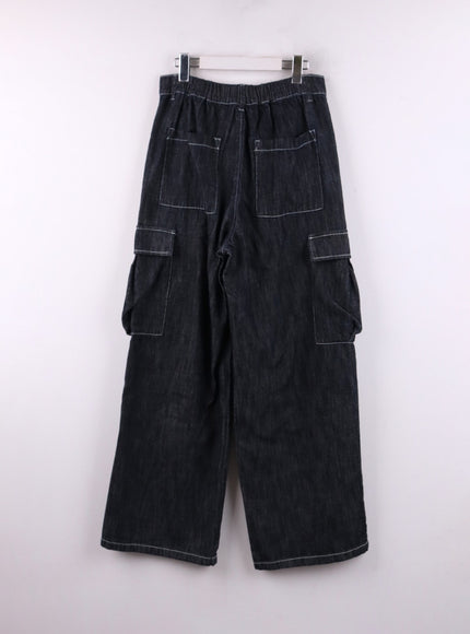 denim-cargo-wide-leg-jeans-cf407