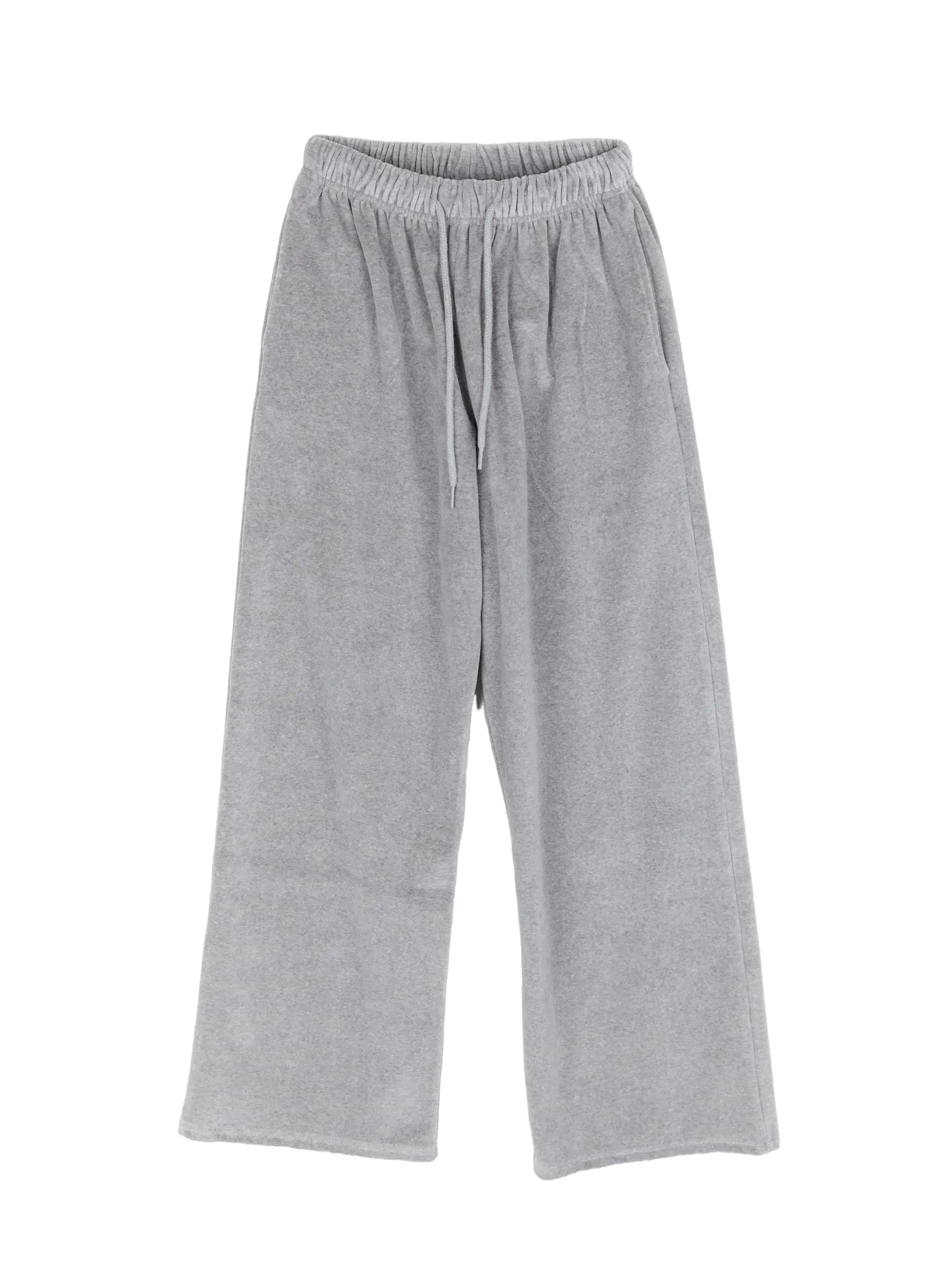 wide-leg-velvet-track-pants-cd508 / Gray