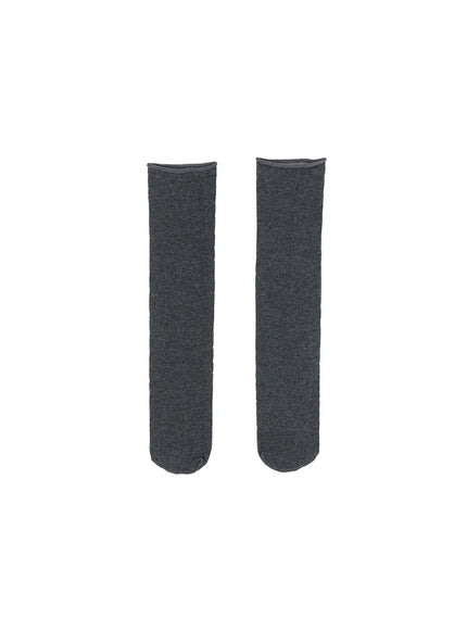 acc-rolled-cuff-basic-socks-cg506 / Gray