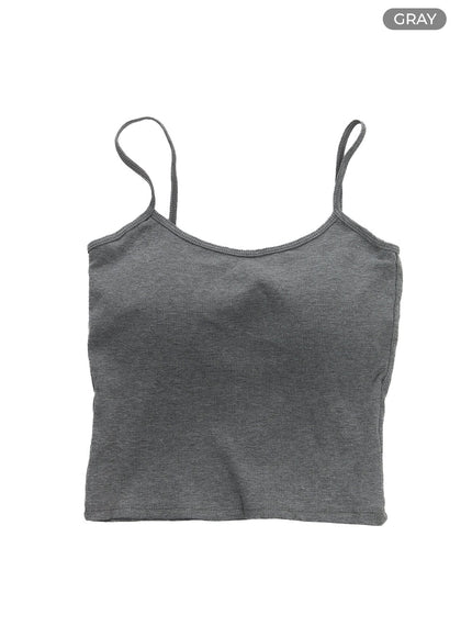 back-cut-out-cami-top-cy417 / Gray