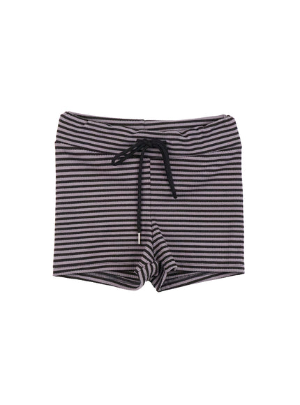 slim-fit-striped-shorts-cn416 / Gray