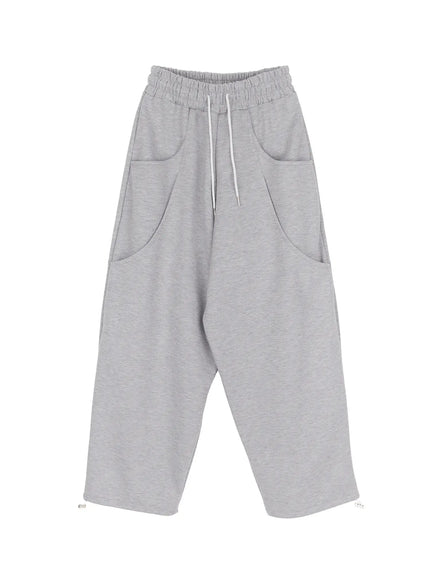 wide-leg-sweatpants-cf526 / Gray