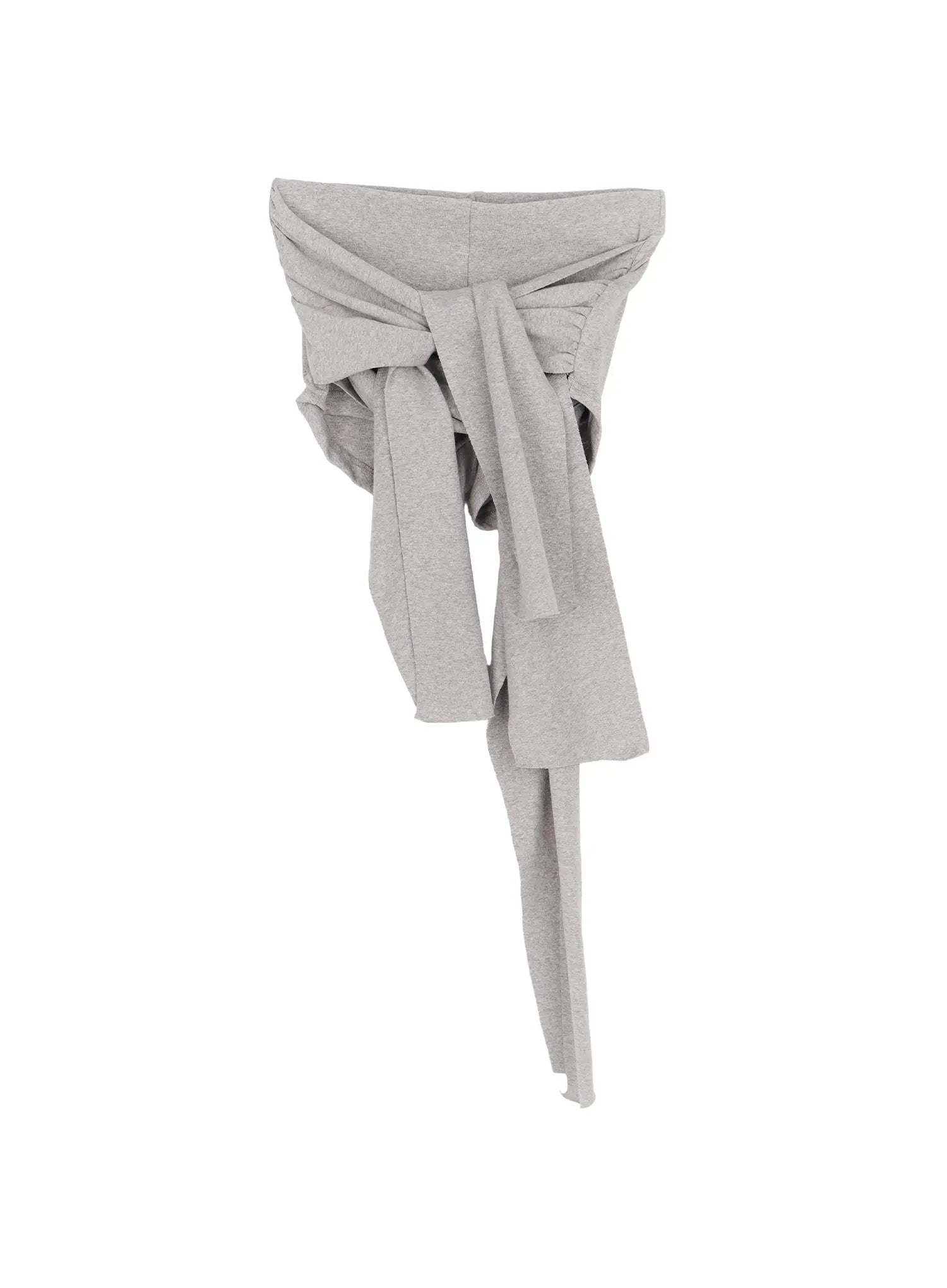 double-ribbon-layered-shorts-cm525 / Gray