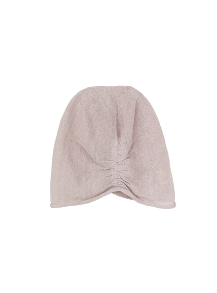 mesh-ruched-beanie-cy515 / Gray