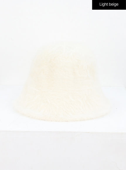 soft-plush-bucket-hat-in302 / Light beige