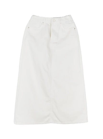 straight-fit-maxi-skirt-cu525 / White