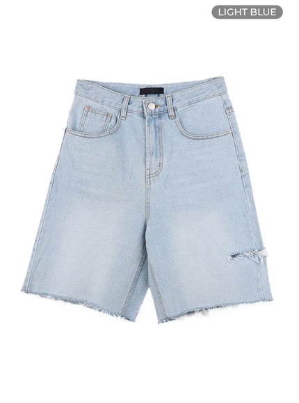straight-leg-jorts-cy408 / Light blue