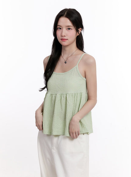 frill-flare-cami-top-cm527 / Light green
