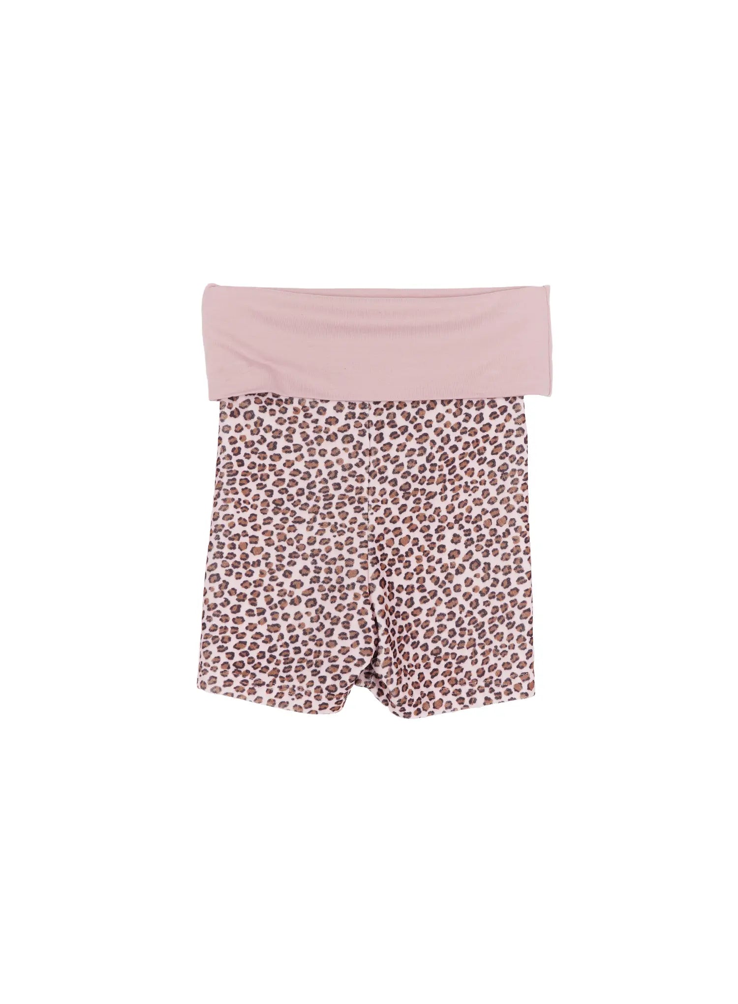Leopard Print Folded Shorts CM525 / pink
