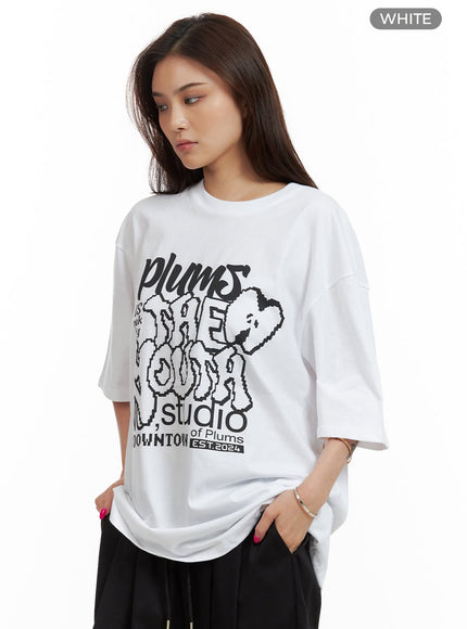 oversized-graphic-tee-cu417 / White