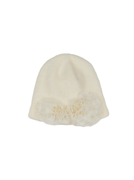 faux-fur-knit-beanie-cn514 / White