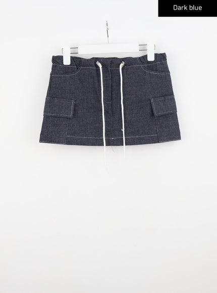 drawstring-mini-skirt-cu326