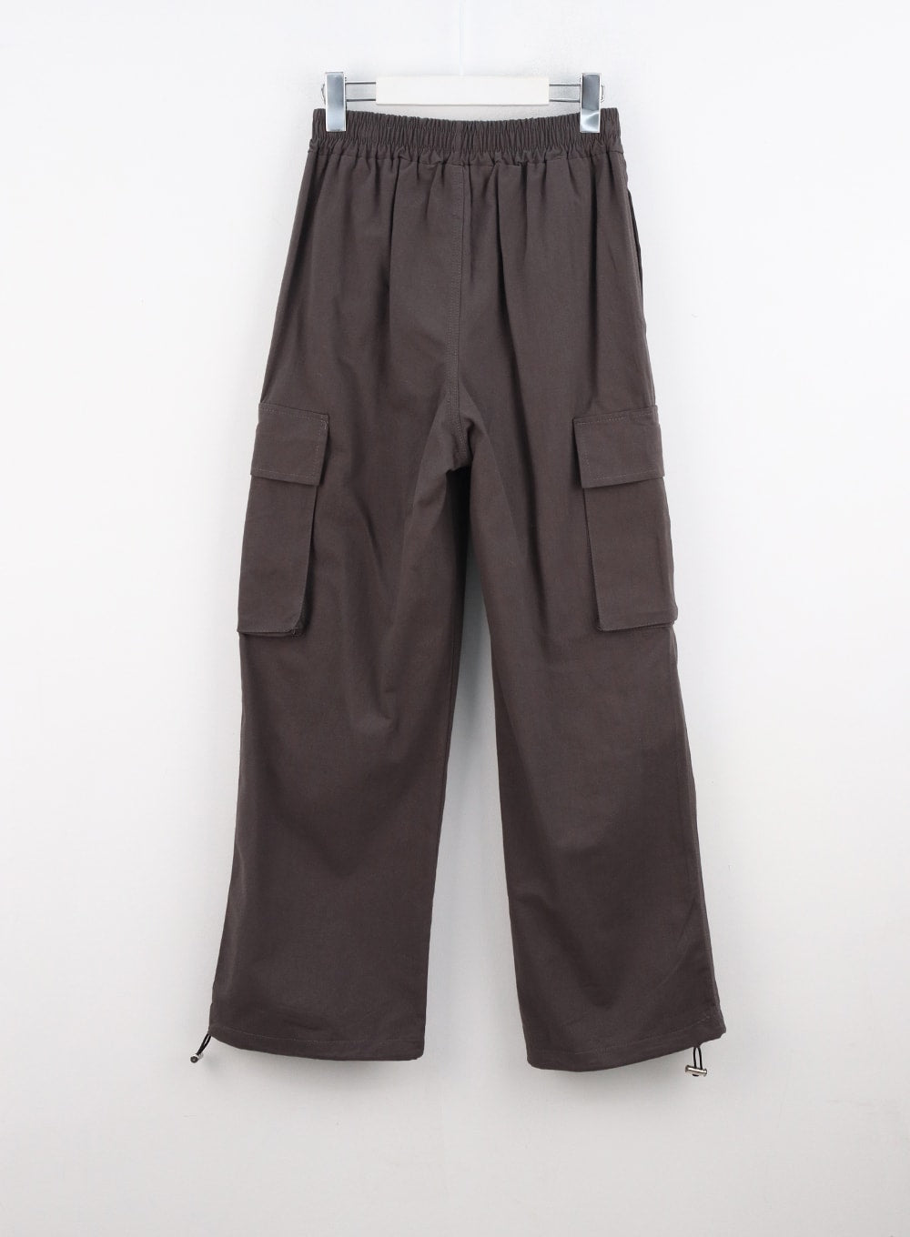 Flowy Textured Elastic Waist Pants
