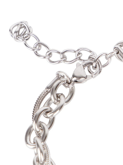 double-layer-star-charm-chain-bracelet-cj523