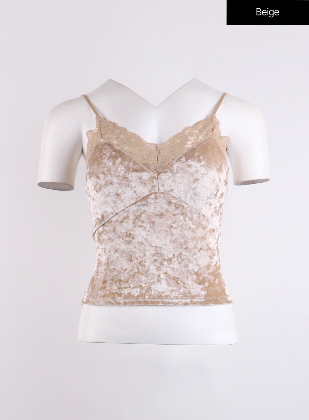 Ivory Velvet Camisole