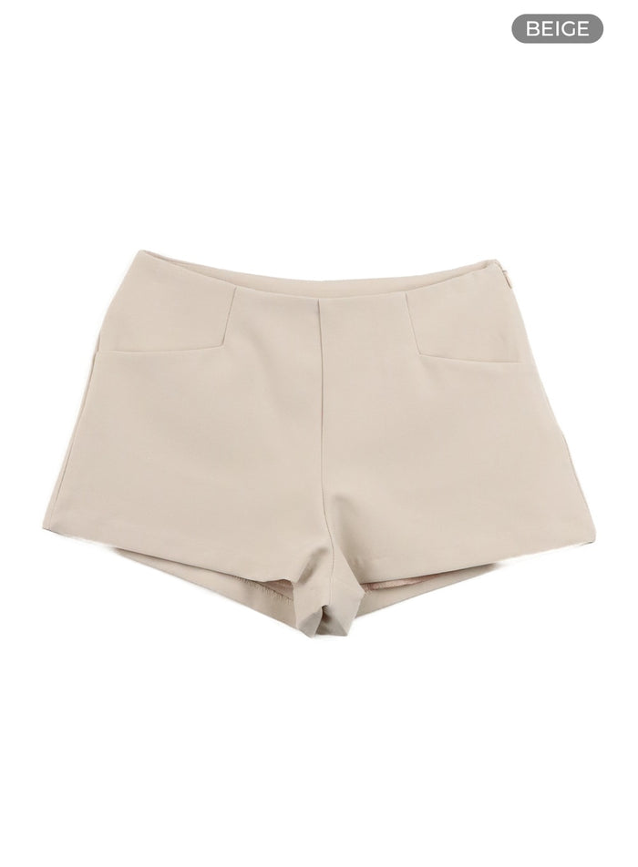solid-micro-shorts-oa429 / Beige