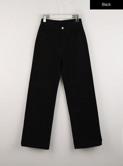 fleece-wide-pants-od307 / Black