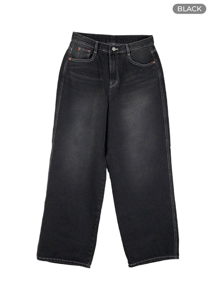 low-rise-loose-fit-baggy-jeans-cy431 / Black