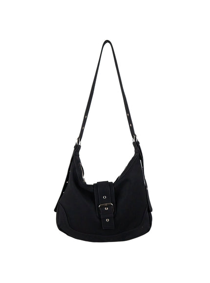 chic-buckle-crossbody-bag-cj511 / Black