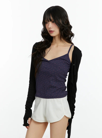 eyelet-crop-bolero-cf509 / Black