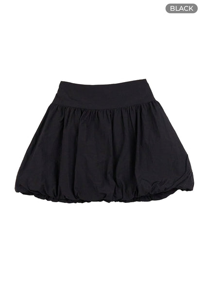 lovely-balloon-mini-skirt-oo421 / Black