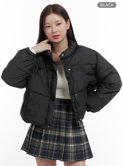 basic-puffer-jacket-oo416 / Black