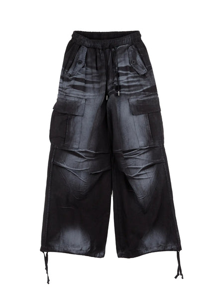 street-style-cargo-pants-cn517 / Black