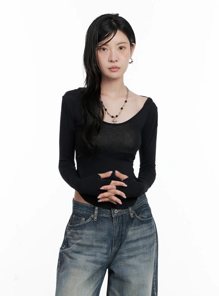 basic-slim-fit-hoodie-cs526 / Black