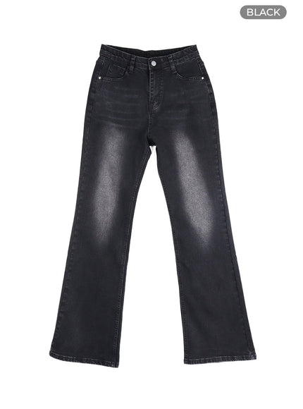 light-washed-bootcut-jeans-of427 / Black