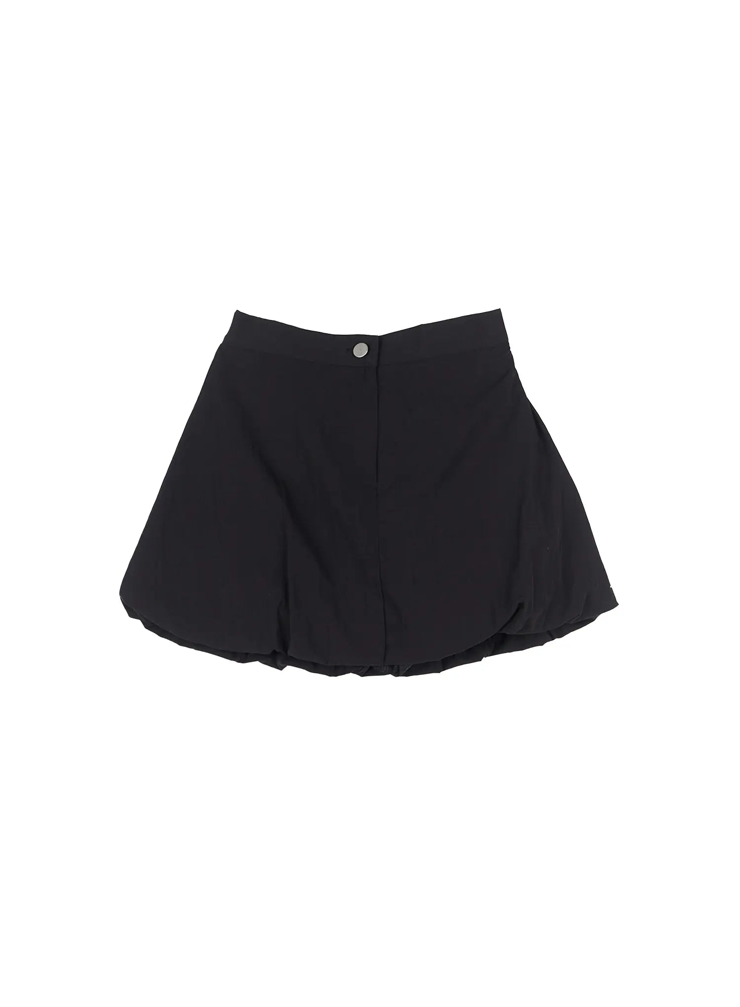 high-waisted-mini-bubble-skirt / Black