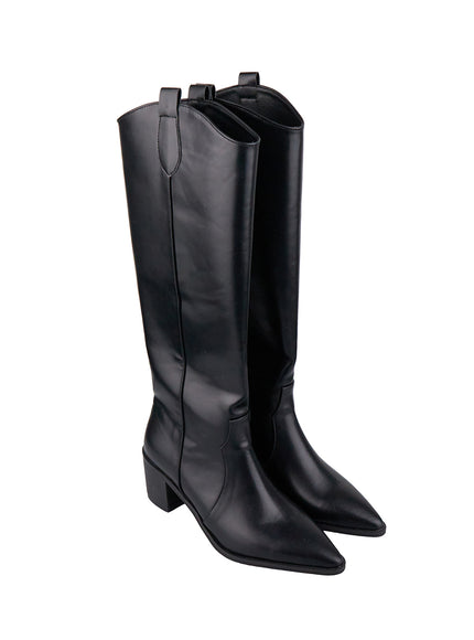 classic-western-style-long-boots-cn413 / Black