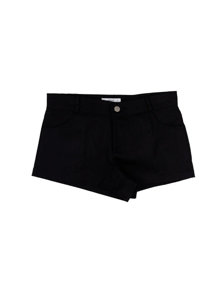 basic-everyday-minimalist-shorts-cy508 / Black