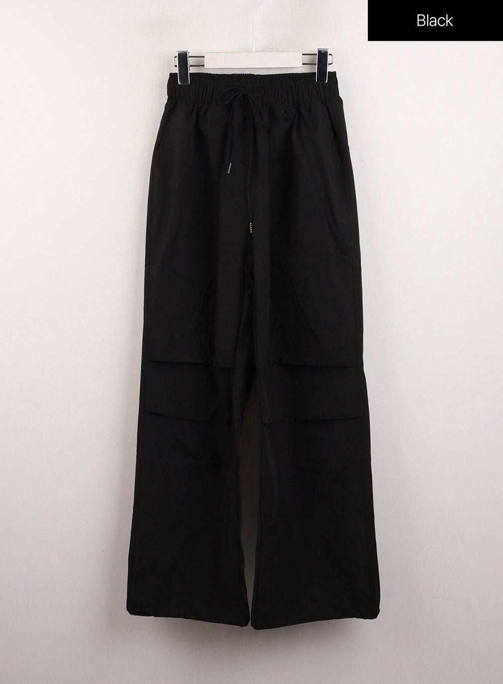 pintuck-wide-leg-pants-cj412 / Black