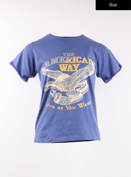 graphic-short-sleeve-tee-of406 / Blue