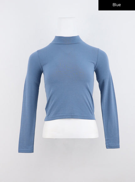 essential-elevated-turtleneck-co318 / Blue