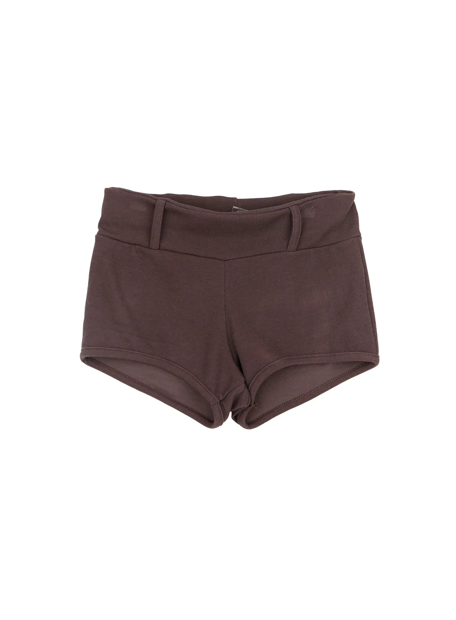high-waist-flap-pocket-shorts-cf523 / Brown