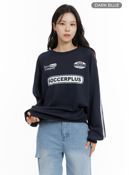 cozy-graphic-crewneck-sweatshirt-om420 / Dark blue