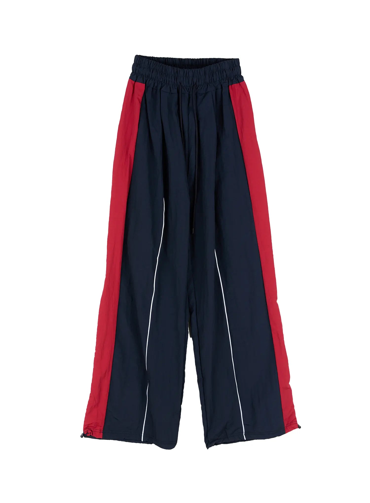 contrast-stripe-nylon-track-pants-cs505 / Dark blue