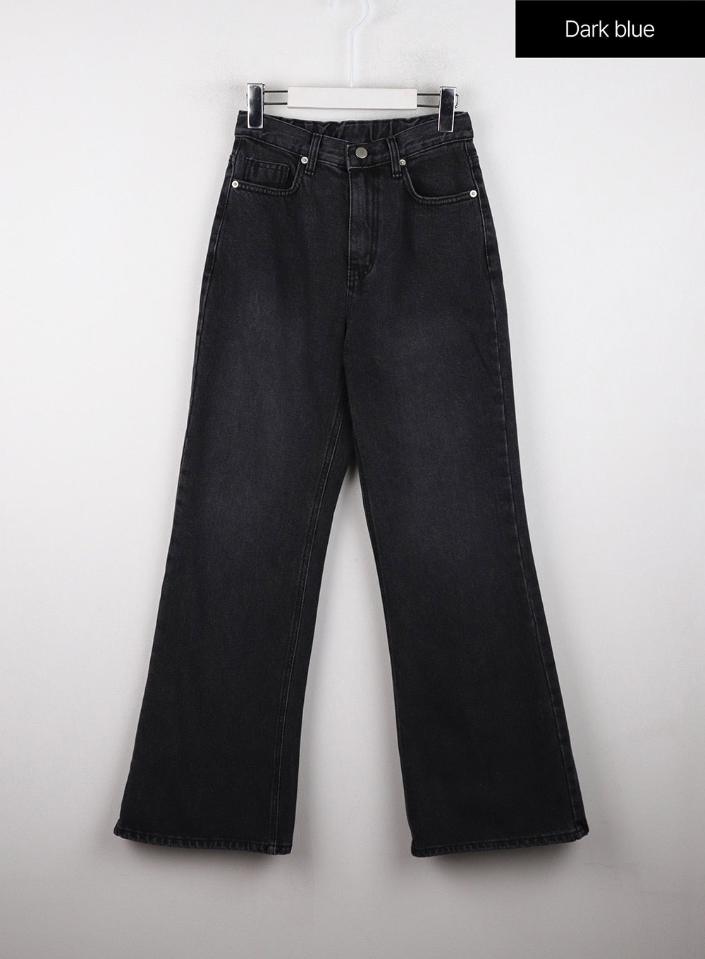 Casual Denim Solid Straight Leg Jeans OD326 in Dark blue, size 3XL